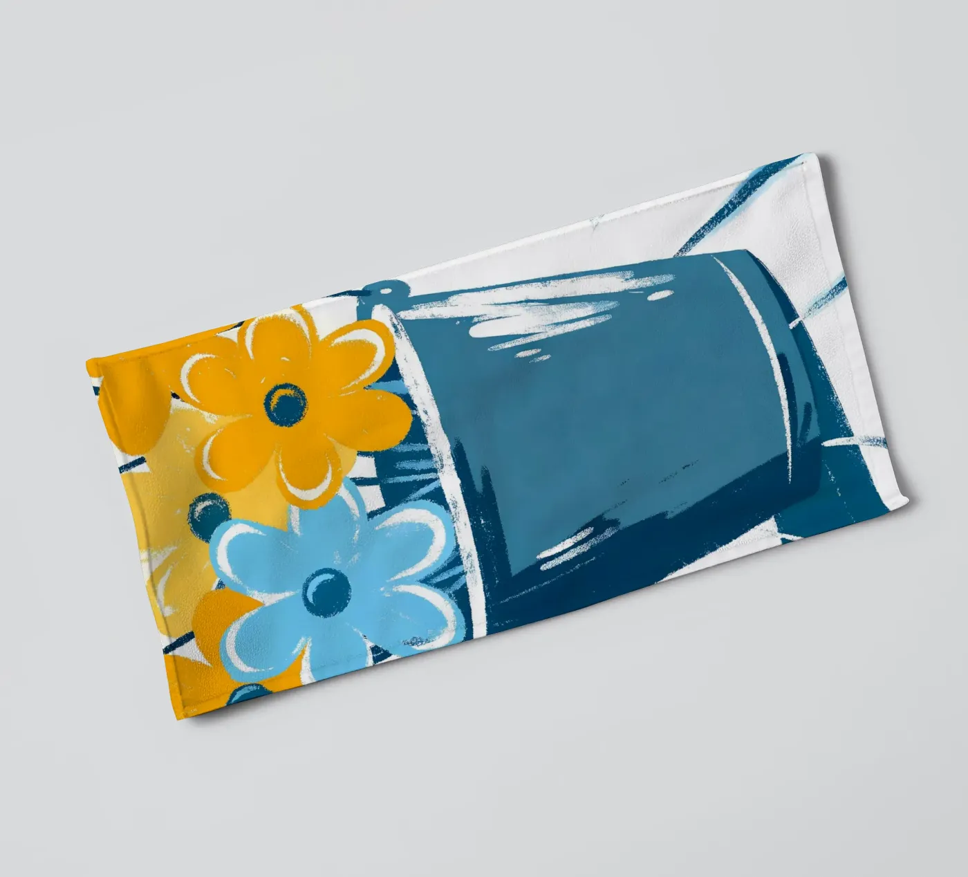 Blumen im Eimer Handtuch von PREKETEWE