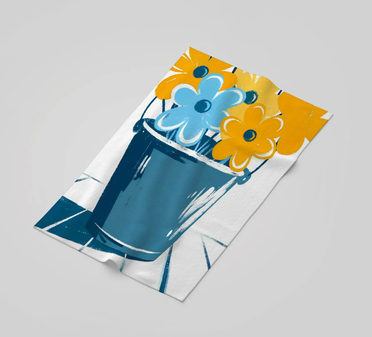 Fiori in un secchio telo mare da PREKETEWE