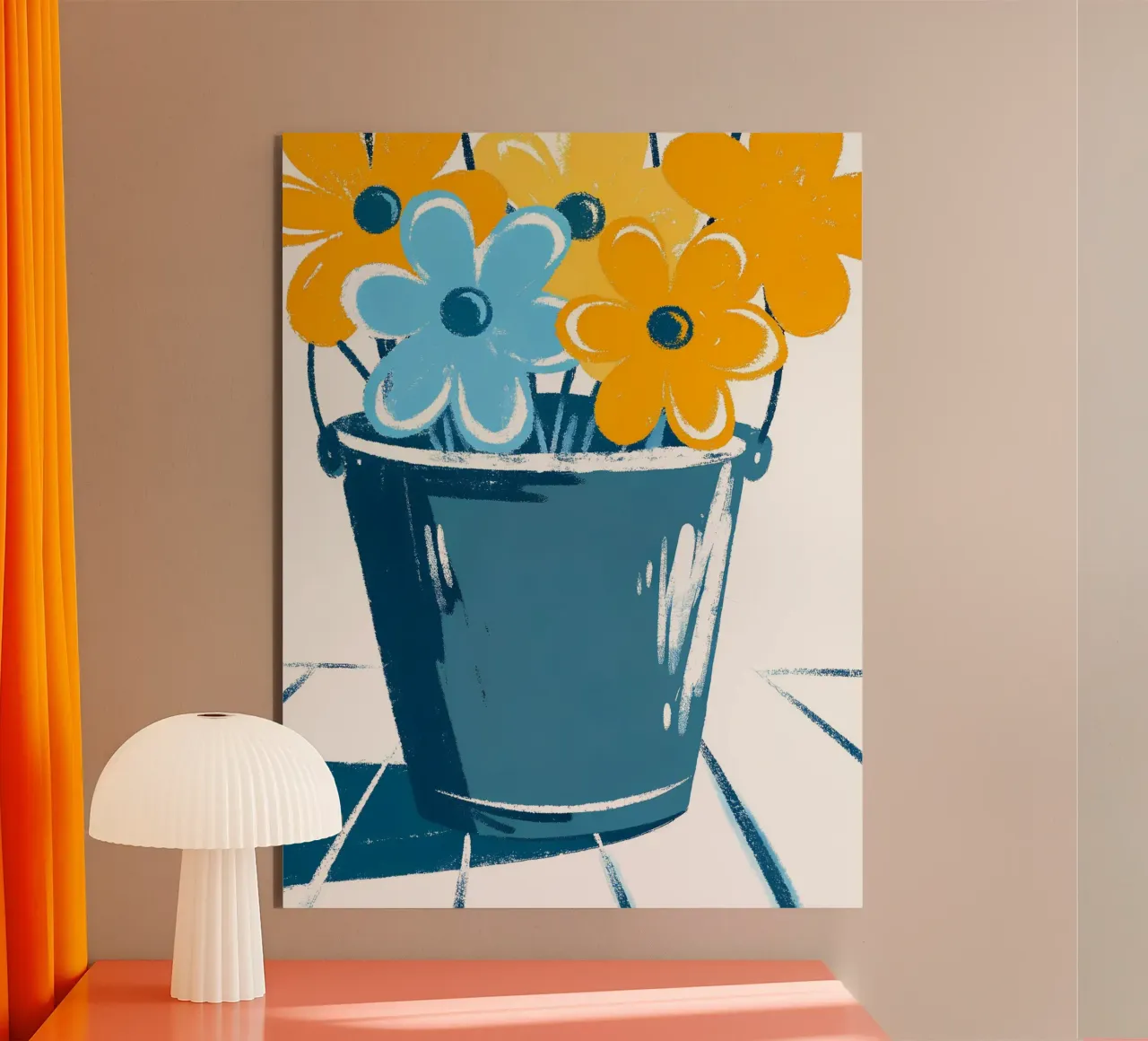 Fiori in un secchio alluminio dibond da PREKETEWE