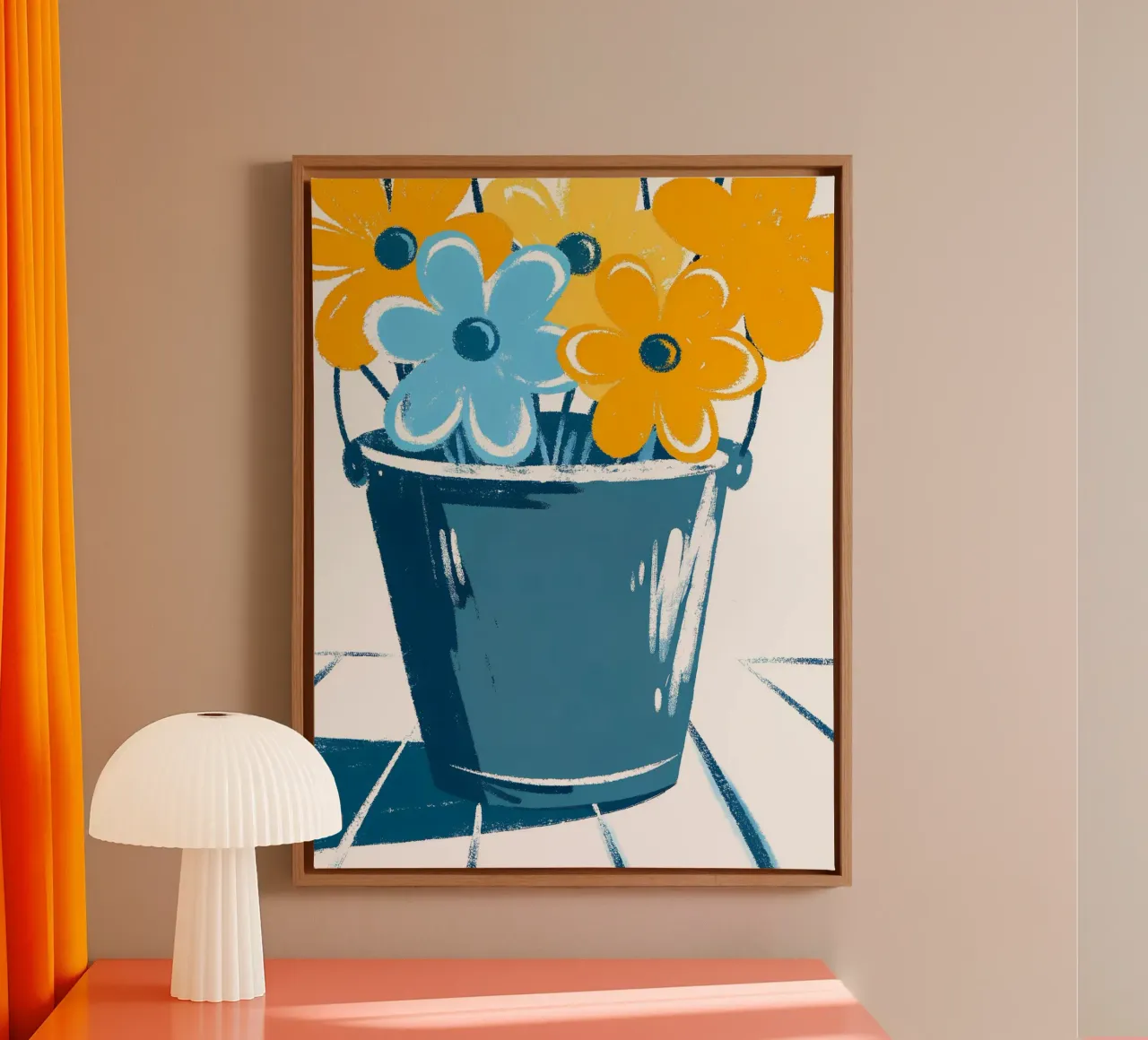Fiori in un secchio tela con Cornice a cassetta da PREKETEWE