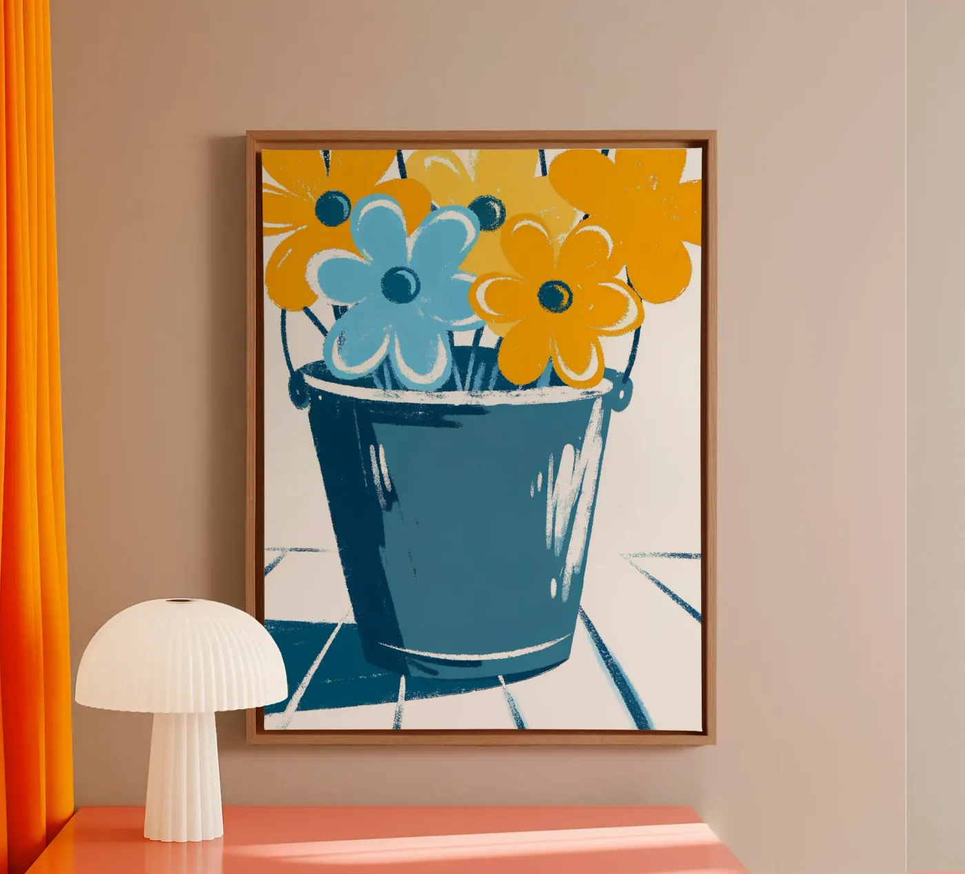 Blumen im Eimer Leinwand von PREKETEWE