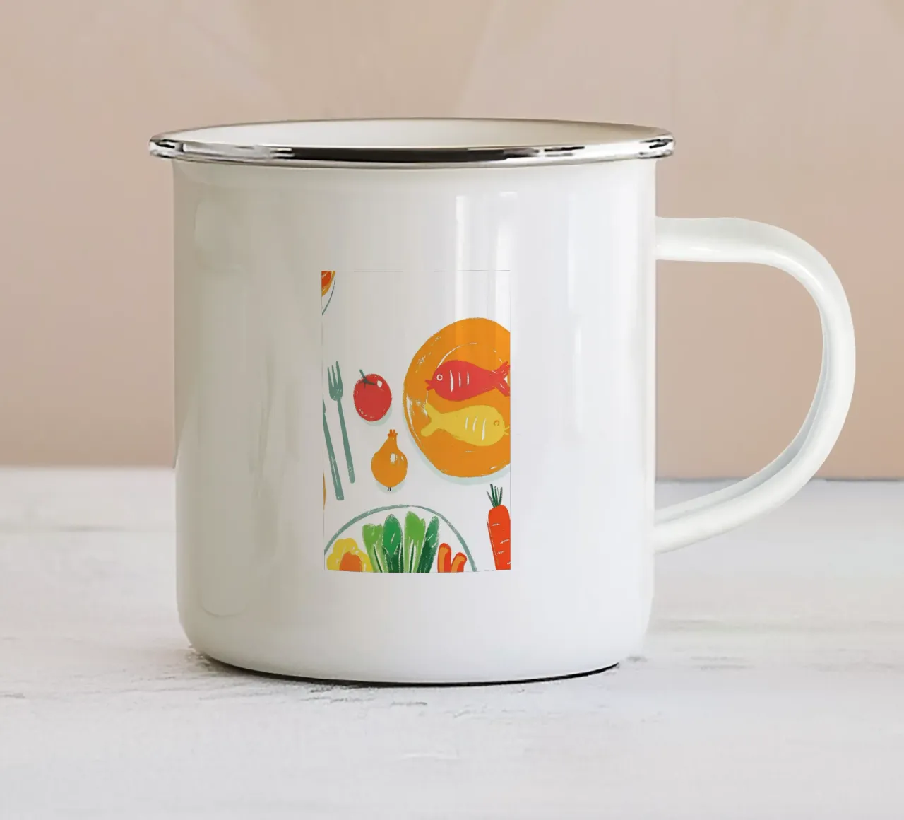 Cibo sano e nutriente tazza in smalto da PREKETEWE