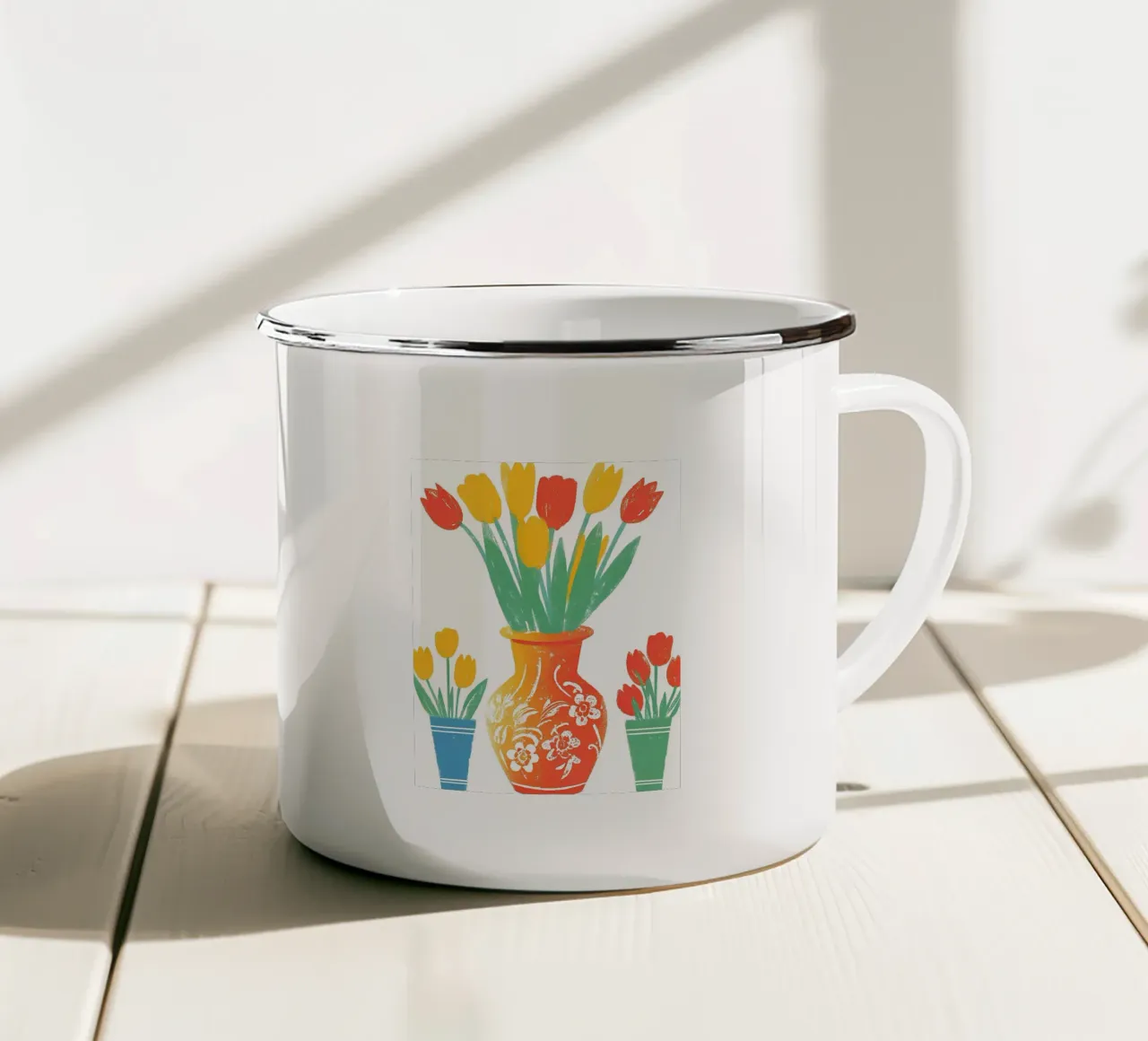 Tre vasi di fiori tazza in smalto da PREKETEWE