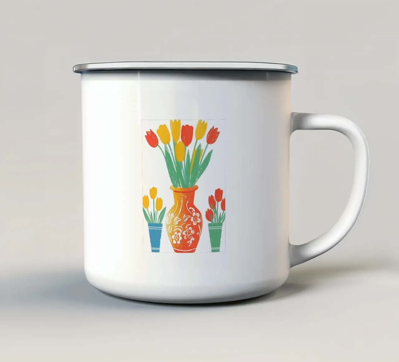 Tre vasi di fiori tazza in smalto da PREKETEWE