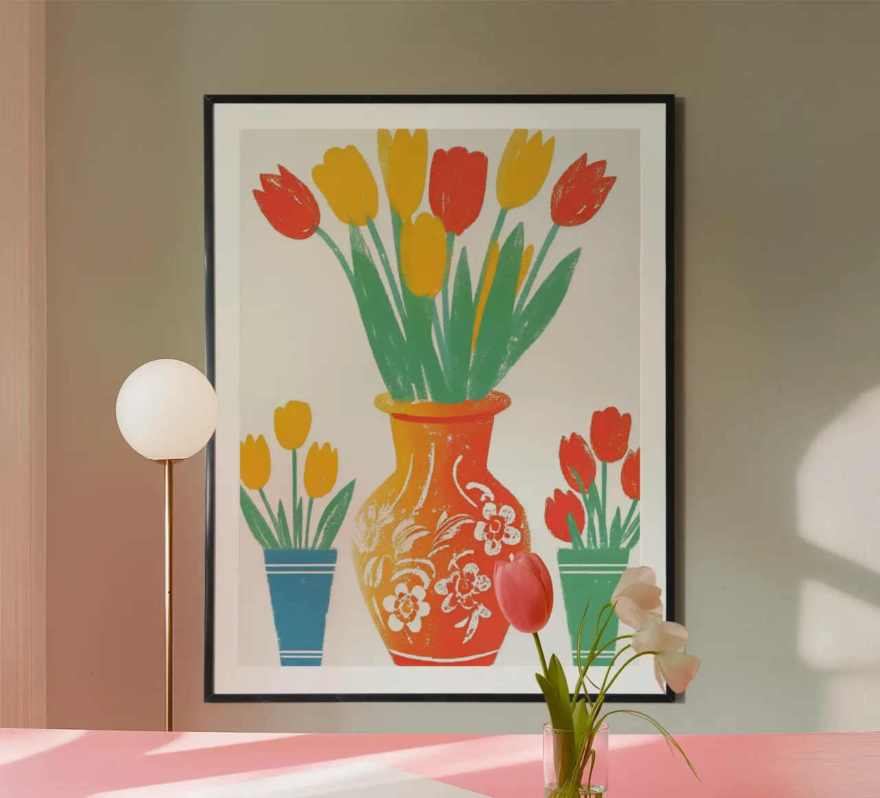 Tre vasi di fiori poster con telaio in alluminio da PREKETEWE