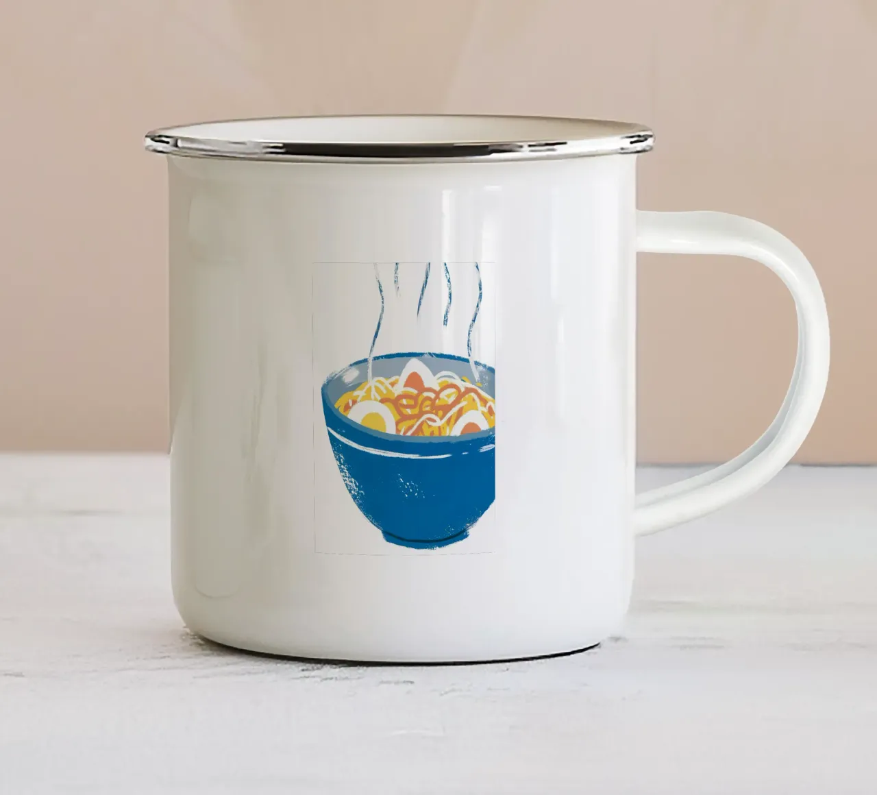 Tagliatelle per la colazione tazza in smalto da PREKETEWE