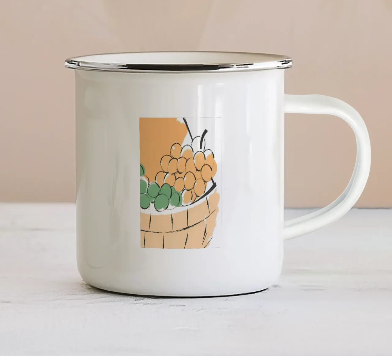 Frutta tazza in smalto da PREKETEWE