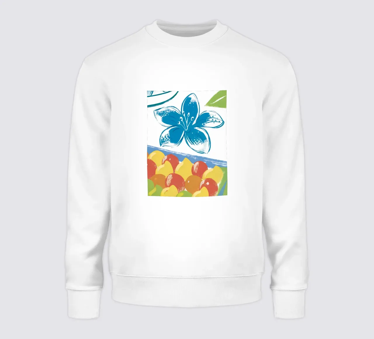 Fiori e frutta felpa da PREKETEWE