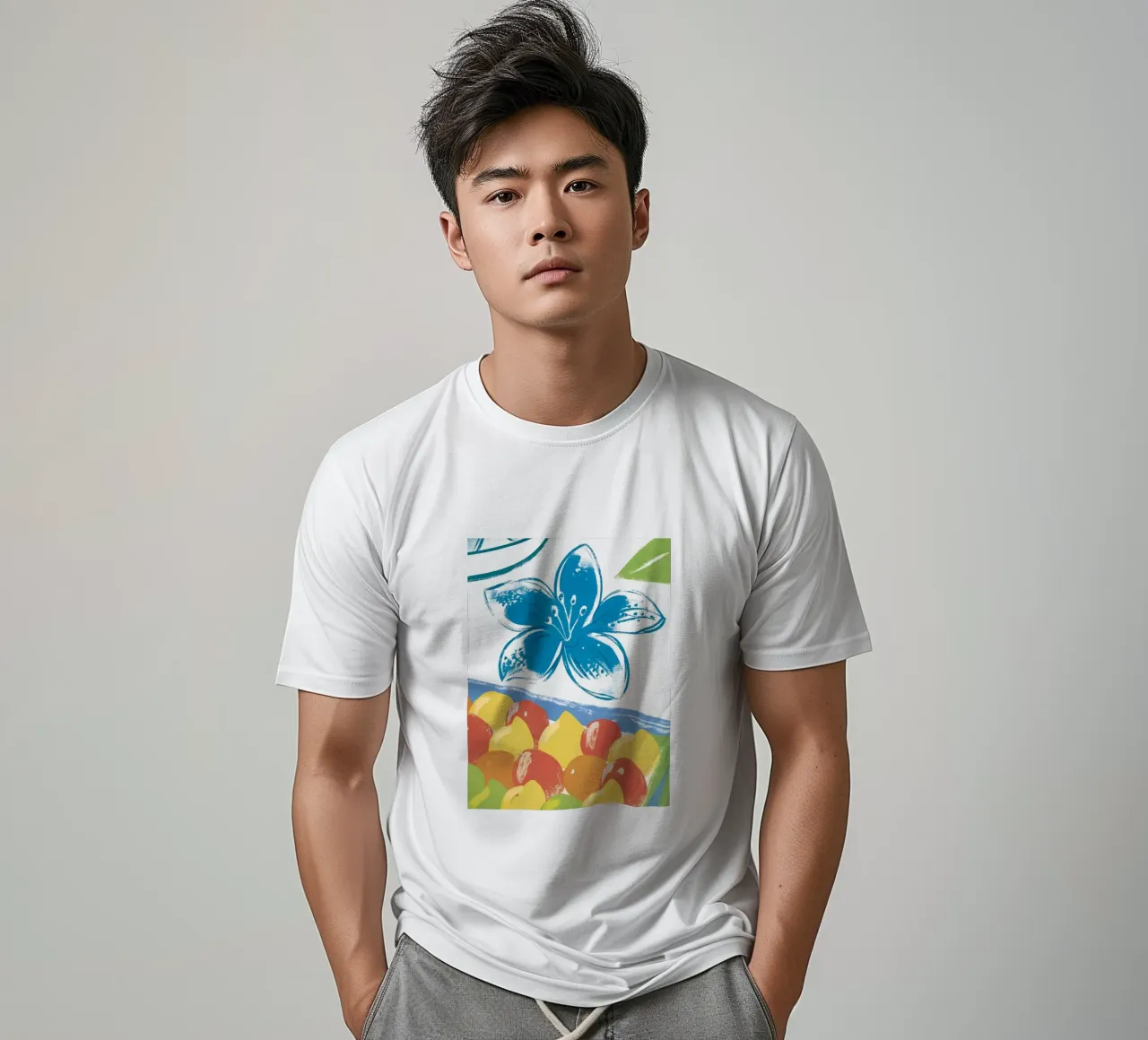 Fiori e frutta t-shirt da PREKETEWE