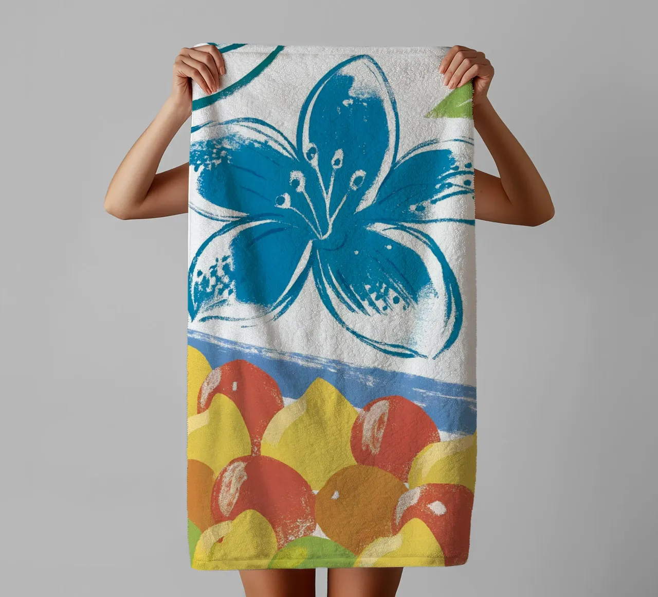 Fiori e frutta asciugamano da bagno da PREKETEWE