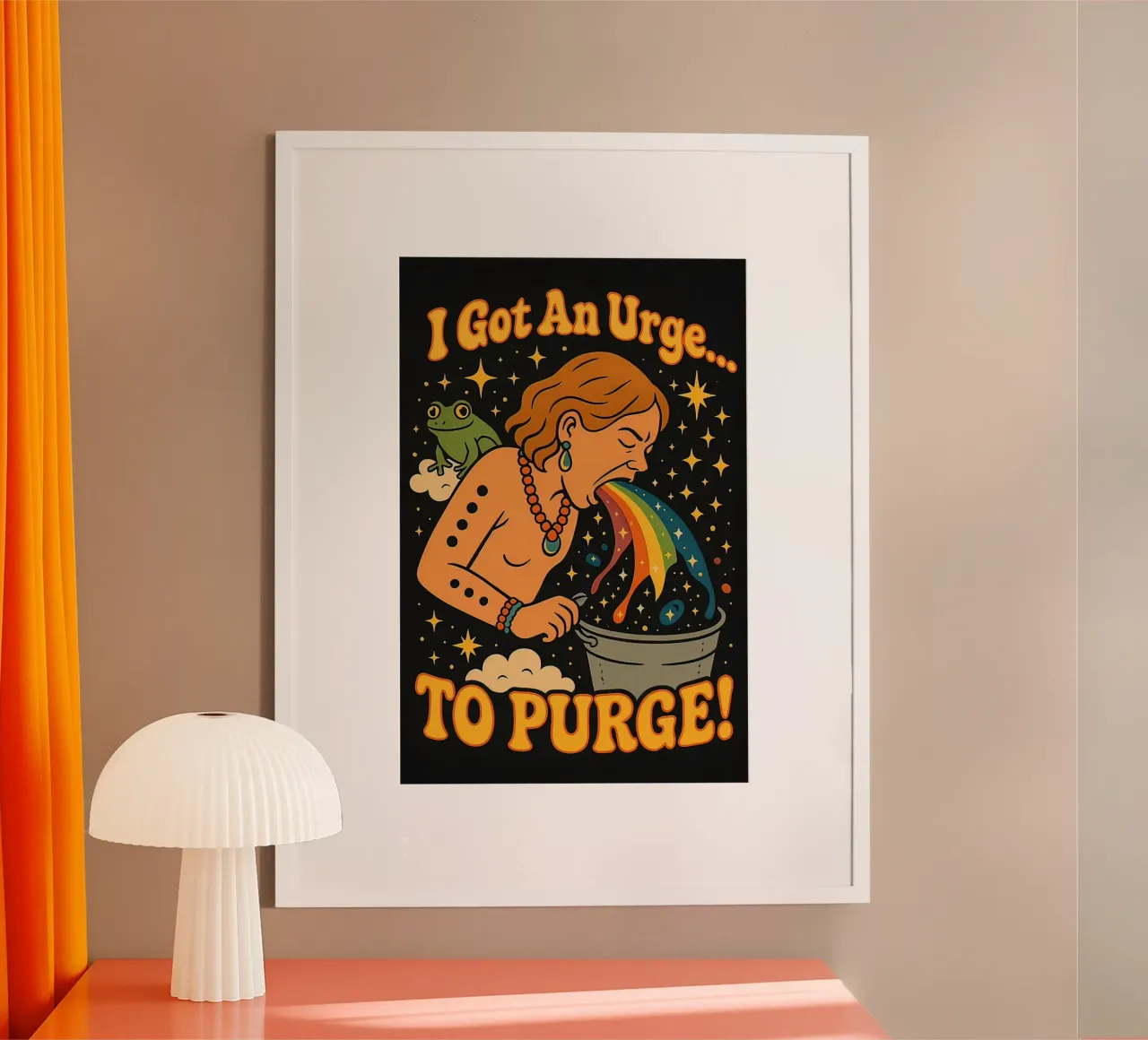 Ho voglia di spurgare poster con telaio in plastica da Enlight