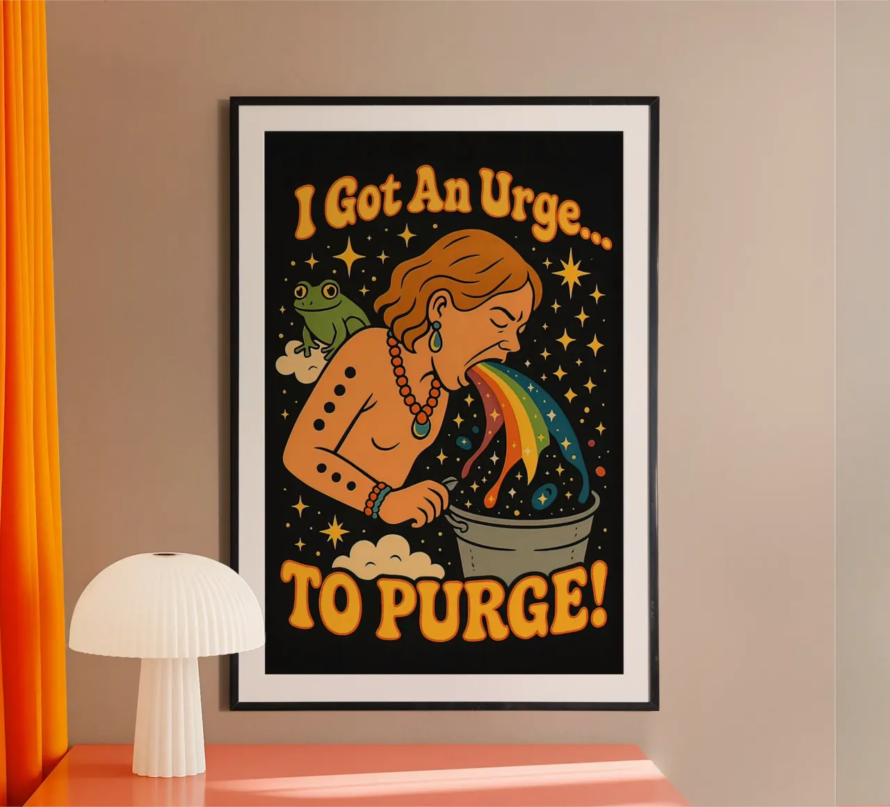Ho voglia di spurgare poster con telaio in plastica da Enlight