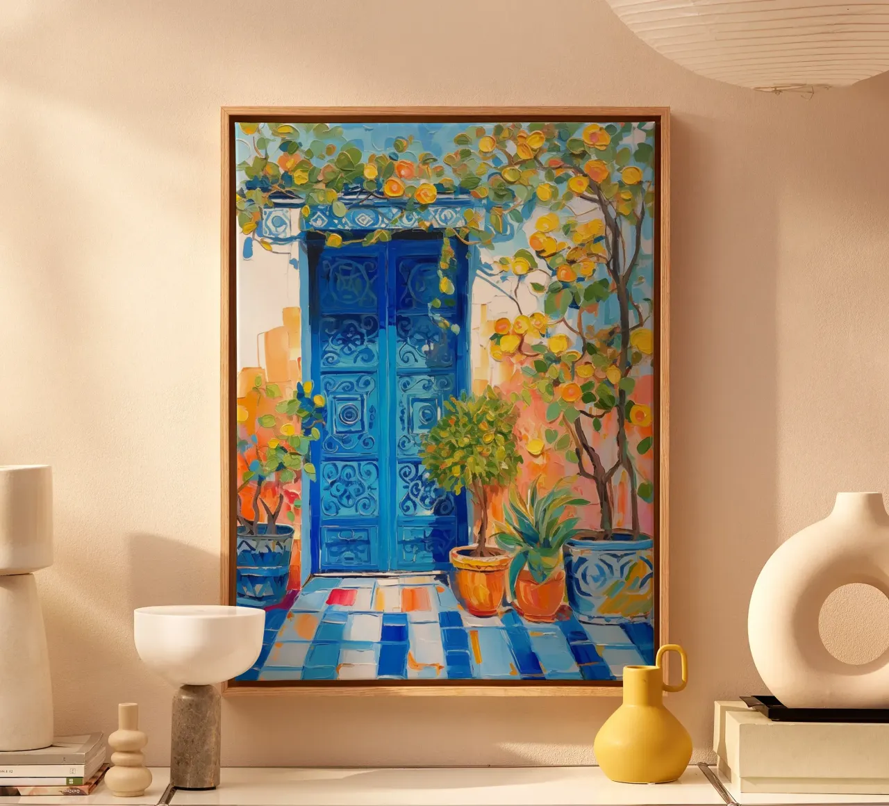 Marrakesh tela con Cornice a cassetta da Artsy Bessy