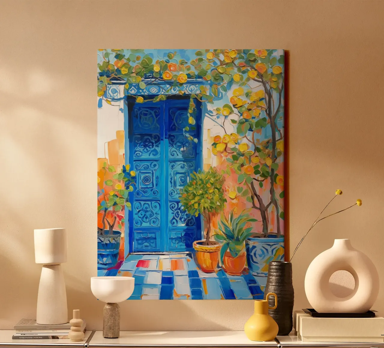 Marrakesh tela con Cornice a cassetta da Artsy Bessy