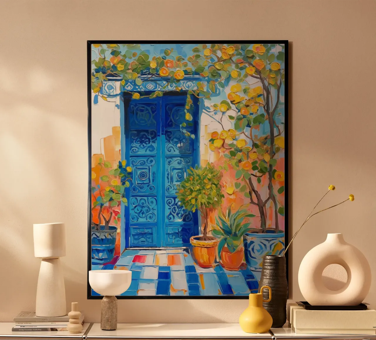 Marrakesh poster con telaio in legno da Artsy Bessy
