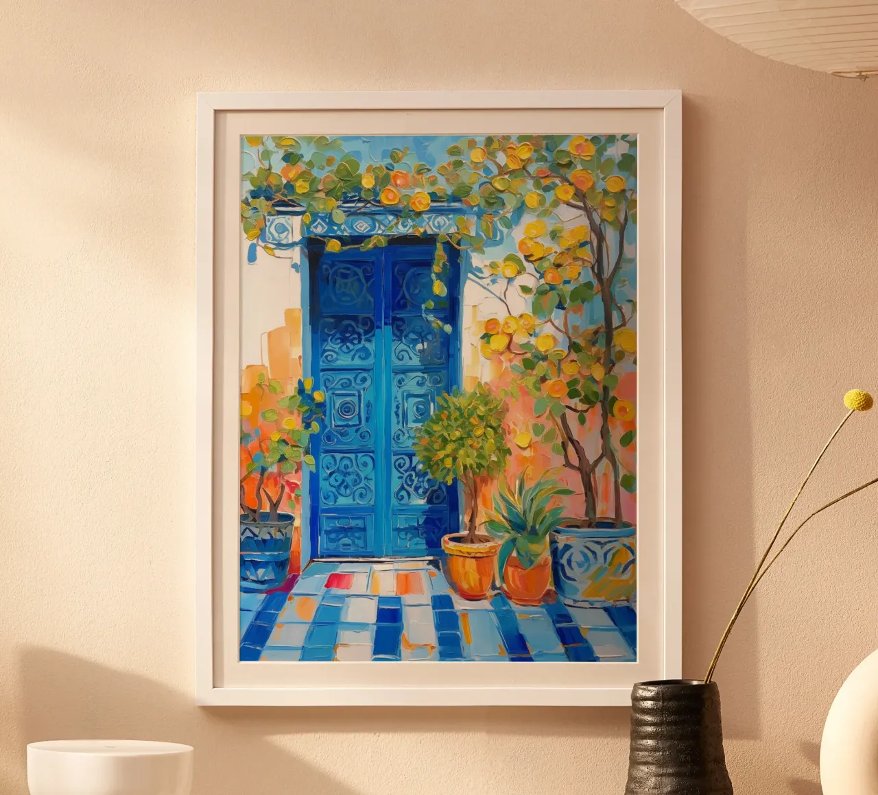 Marrakesh poster con telaio in legno da Artsy Bessy