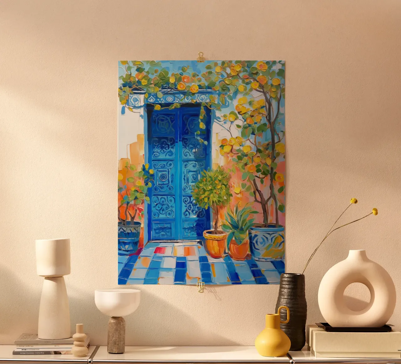 Marrakesh poster con telaio in legno da Artsy Bessy
