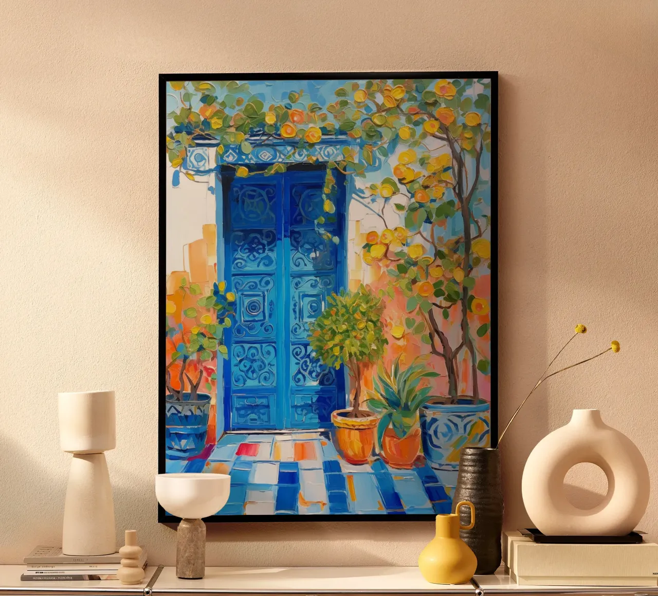 Marrakesh poster con telaio in legno da Artsy Bessy