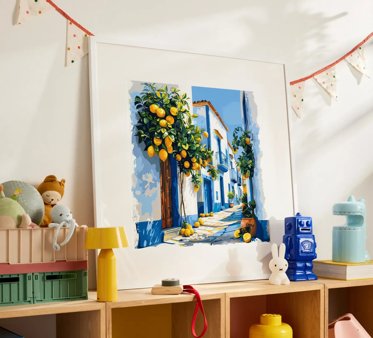 Lemons poster con telaio in legno da Artsy Bessy
