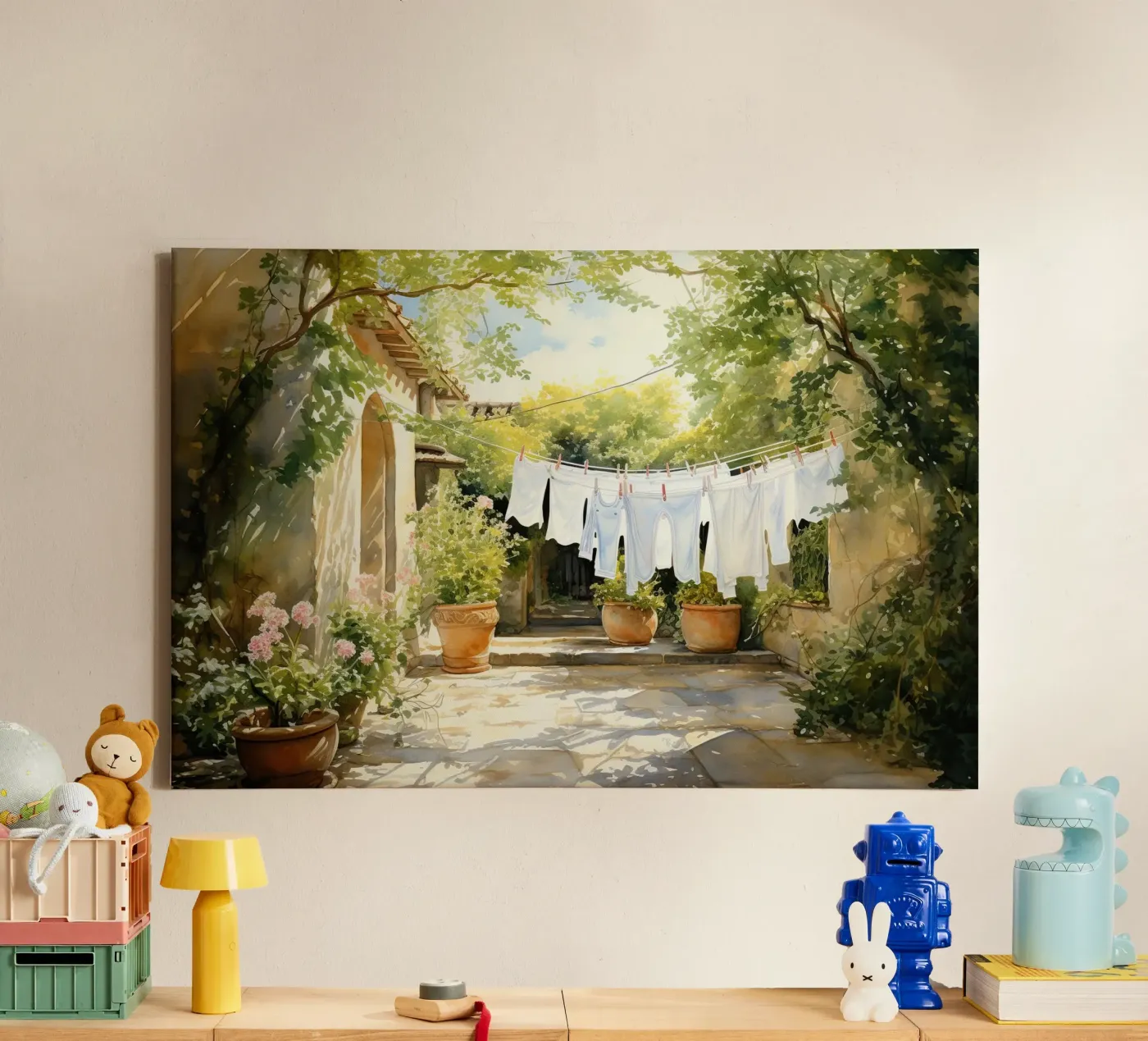 Laundry canvas van Artsy Bessy