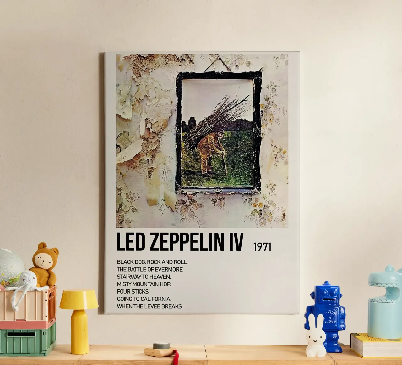 Led Zeppeelin tela con Cornice a cassetta da Roronoa7