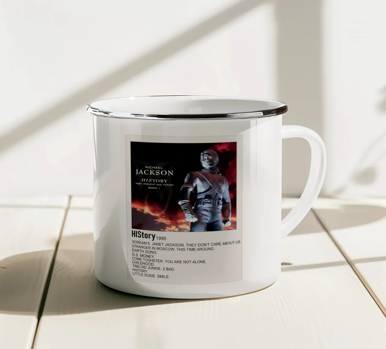 Michael Jackson History tazza in smalto da Roronoa7