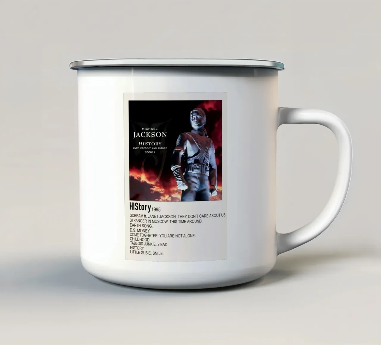 Michael Jackson History tazza in smalto da Roronoa7