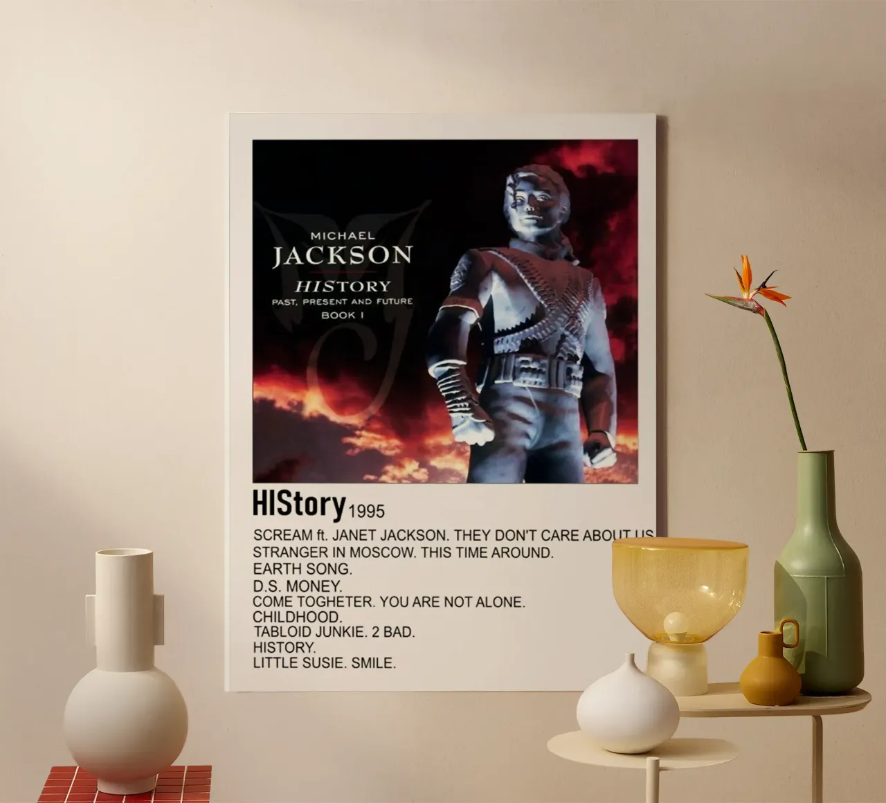 Michael Jackson History tela con Cornice a cassetta da Roronoa7