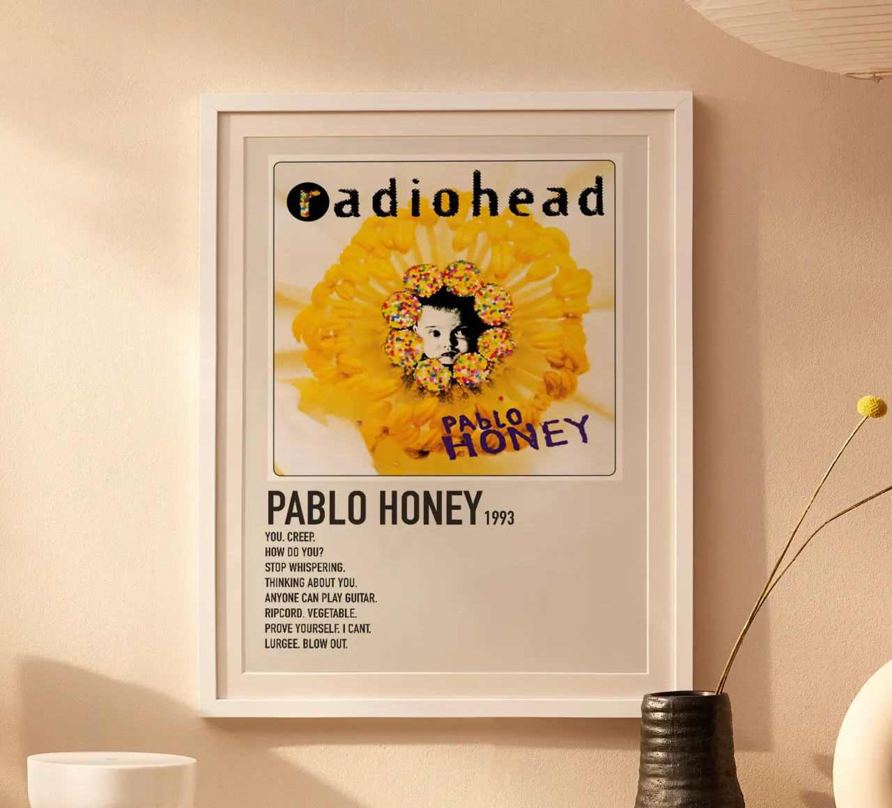 Radiohead Pablo Honey poster da Roronoa7