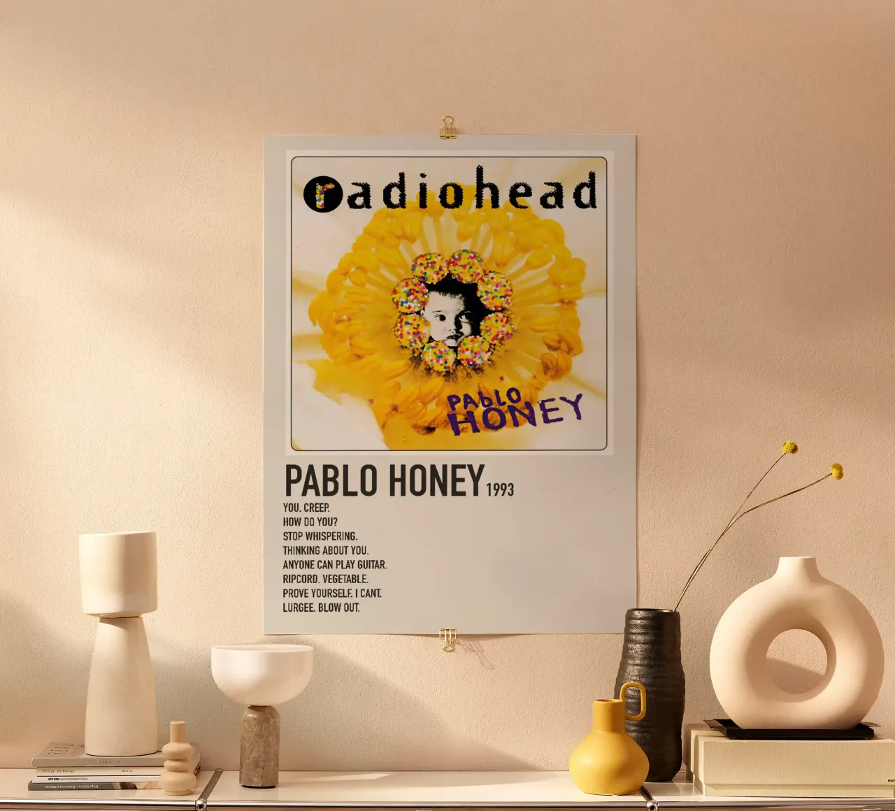 Radiohead Pablo Honey poster da Roronoa7