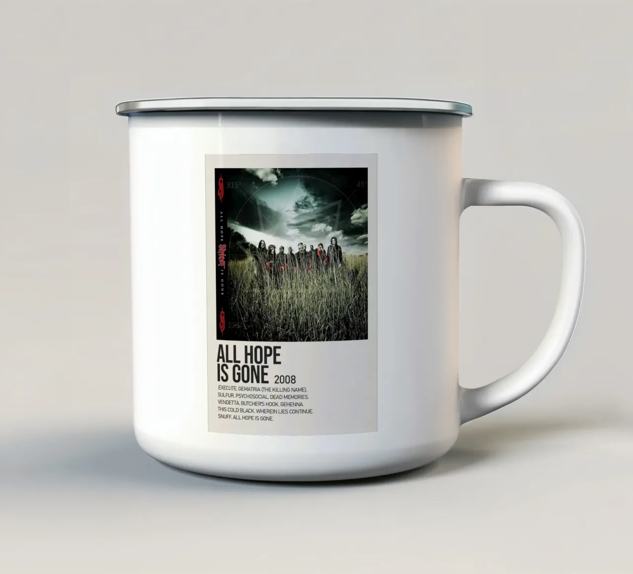 slipknot All Hope Is Gone tazza in smalto da Roronoa7
