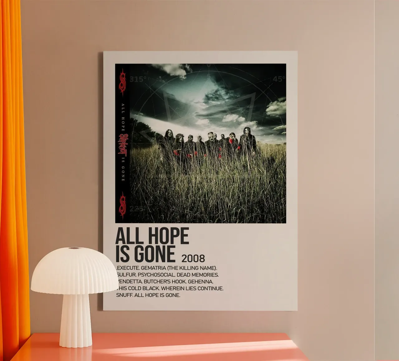 slipknot All Hope Is Gone canvas with Floater frame by Roronoa7