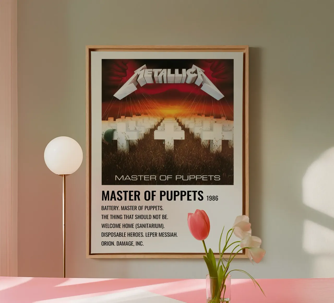 Metallica Master Of Puppets tela con Cornice a cassetta da Roronoa7