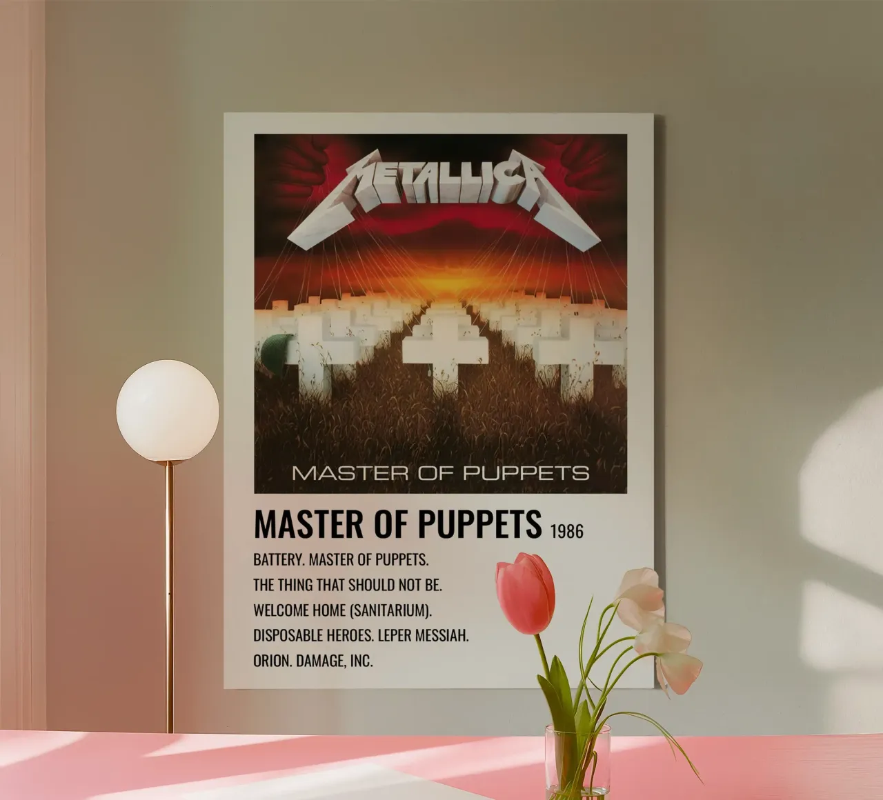 Metallica Master Of Puppets tela con Cornice a cassetta da Roronoa7