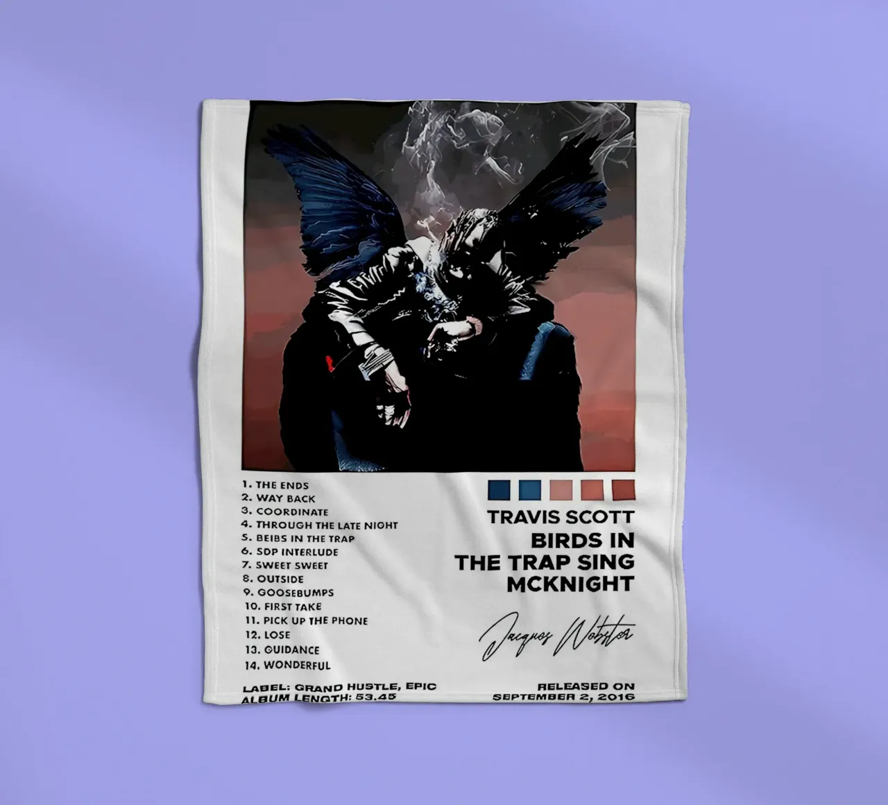 Travis Scott Birds In The Trap Sing Mcknighrt coperta in pile da Roronoa7