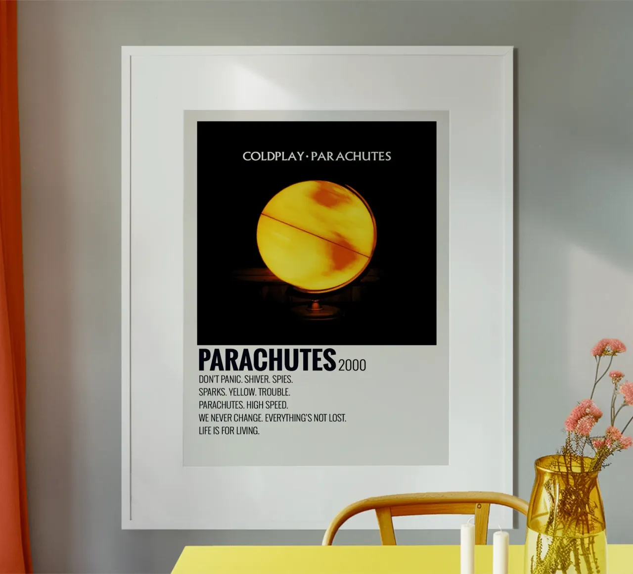 Coldplay Parachutes poster da Roronoa7