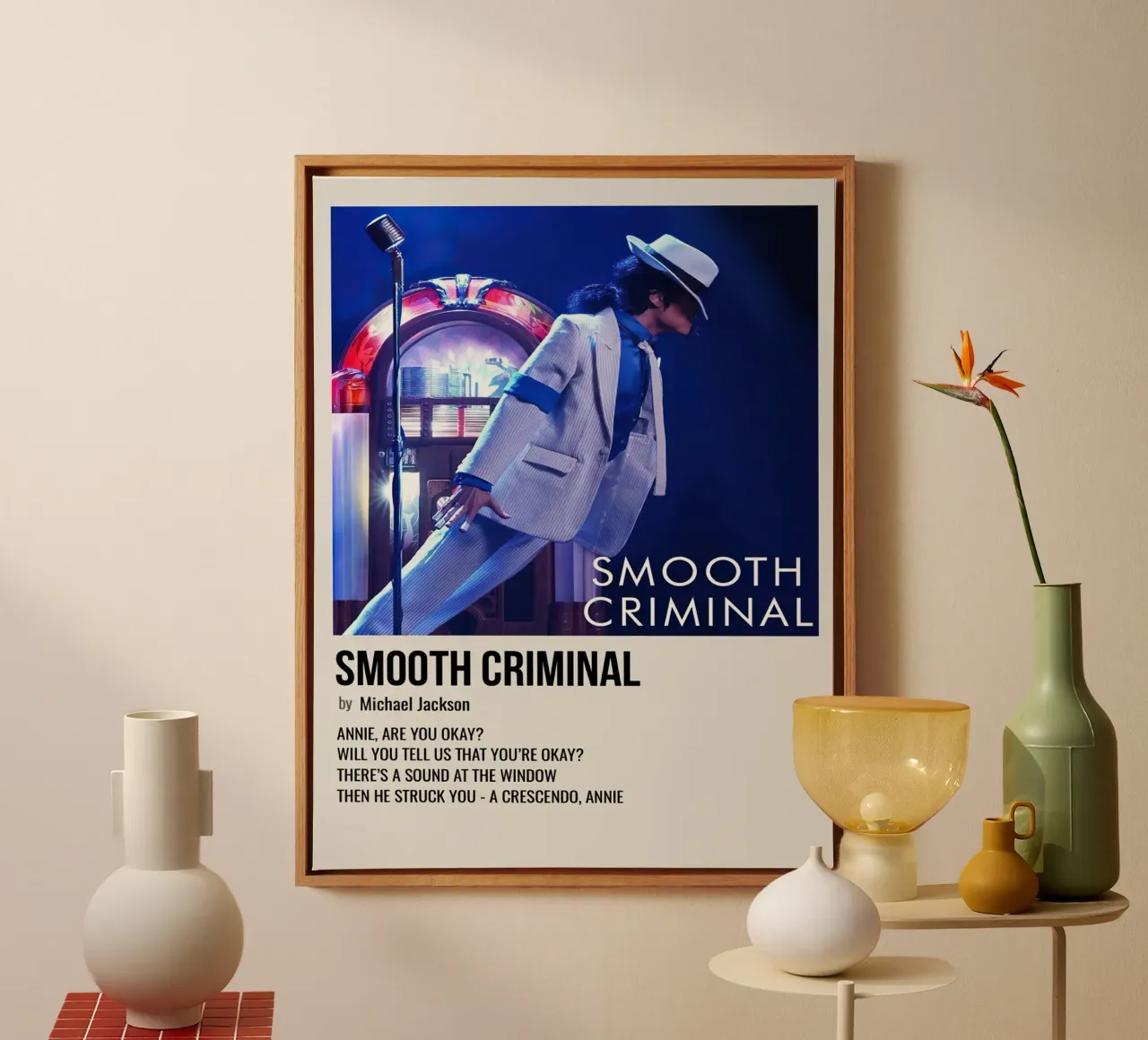 Michael Jackson Smooth Criminal canvas with Floater frame by Roronoa7