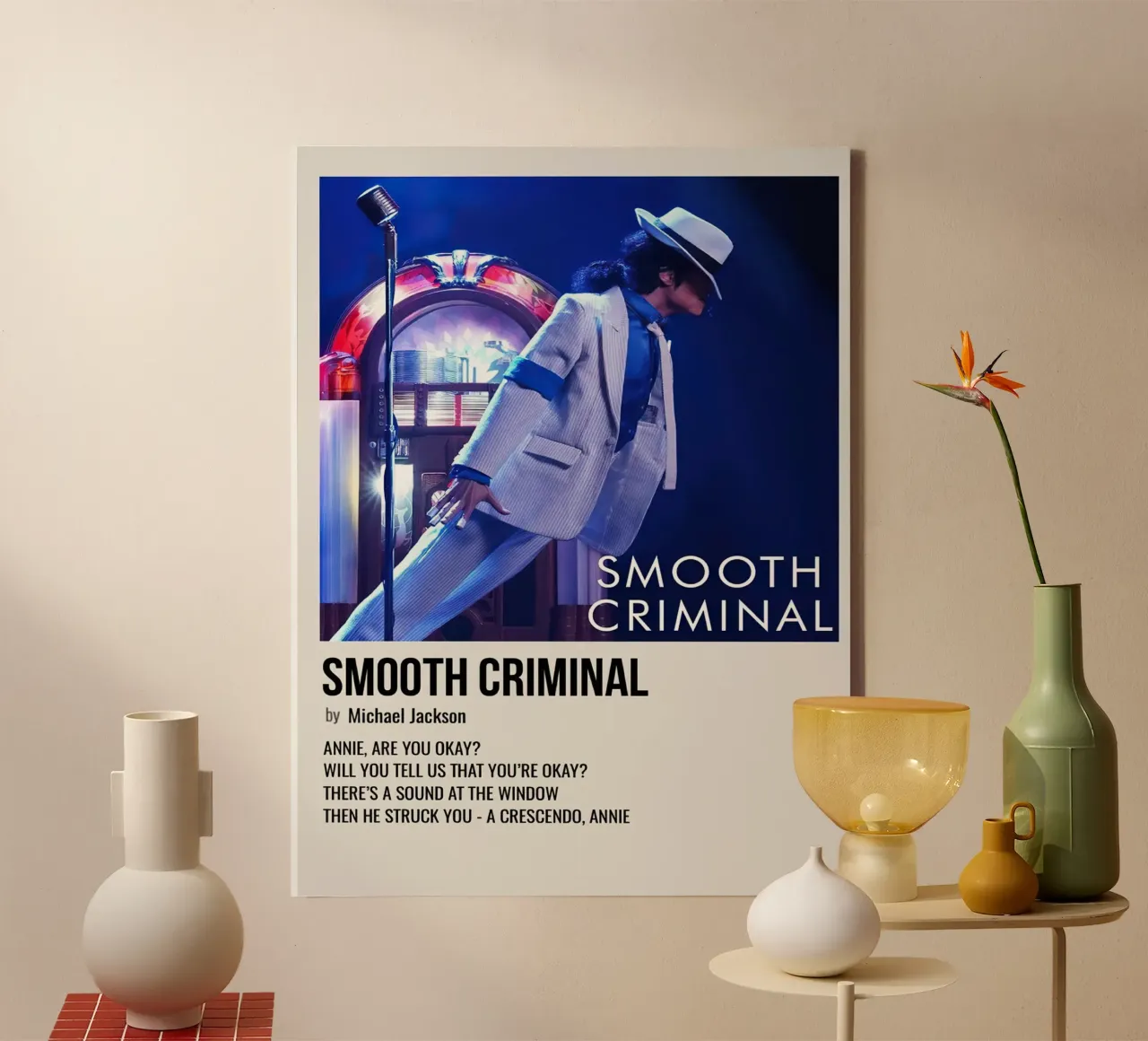 Michael Jackson Smooth Criminal canvas with Floater frame by Roronoa7