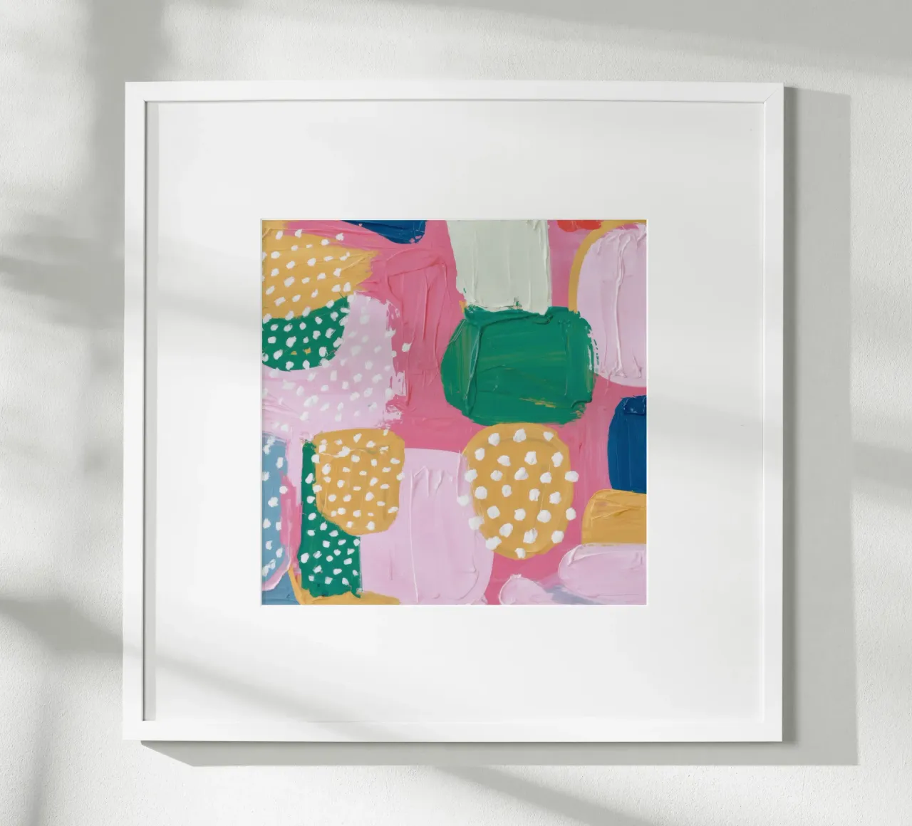 Patchwork astratto e giocoso poster da Echo Saber