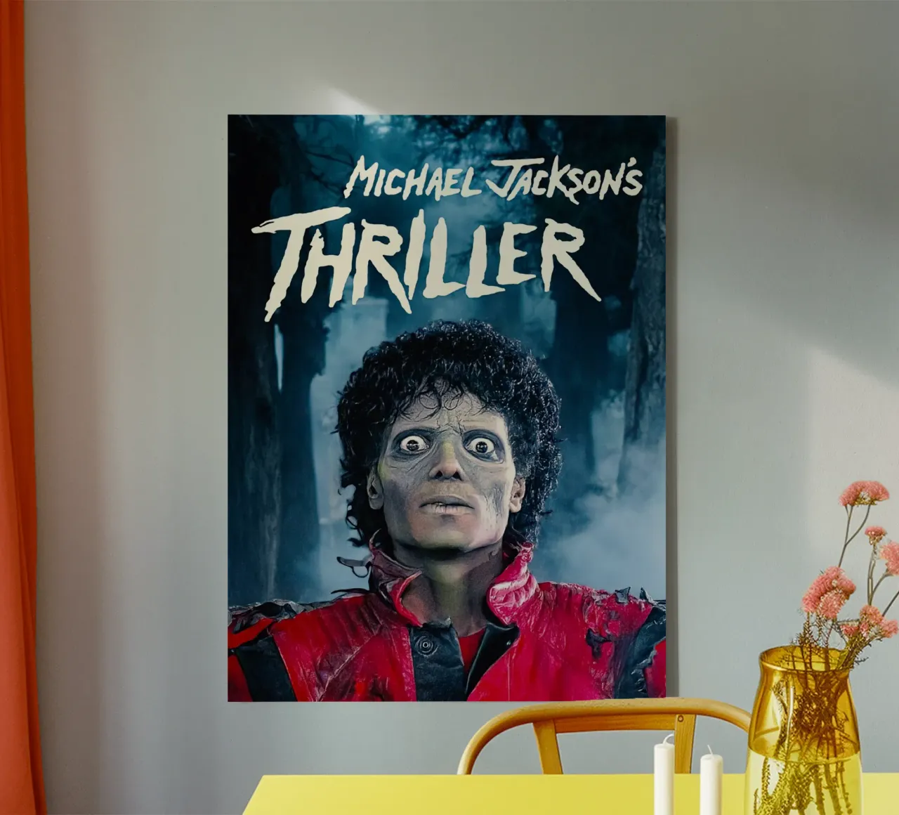 Michael Jackson Thriller canvas met Baklijst van Musadad Shop