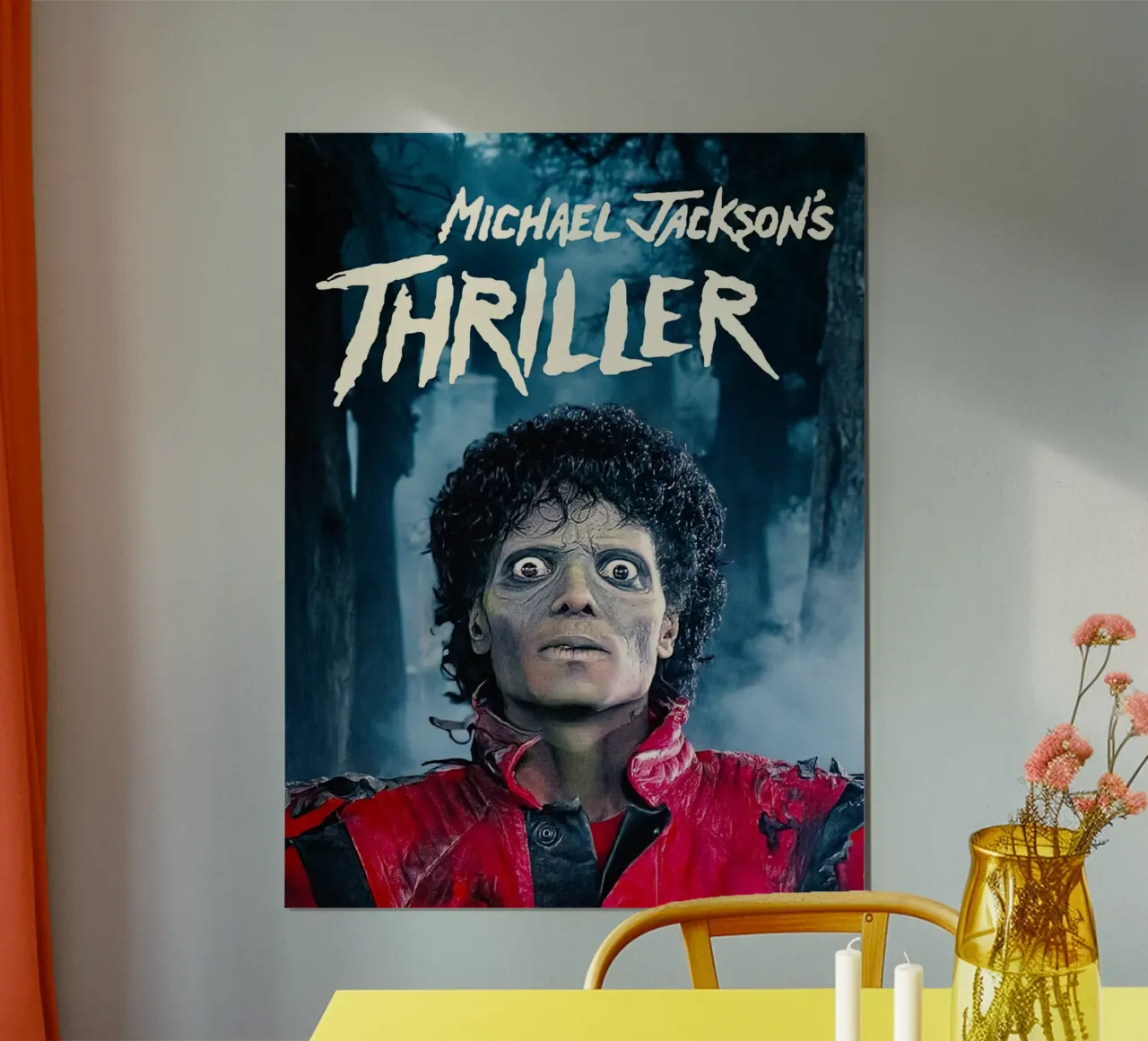 Michael Jackson Thriller poster con telaio in legno da Musadad Shop