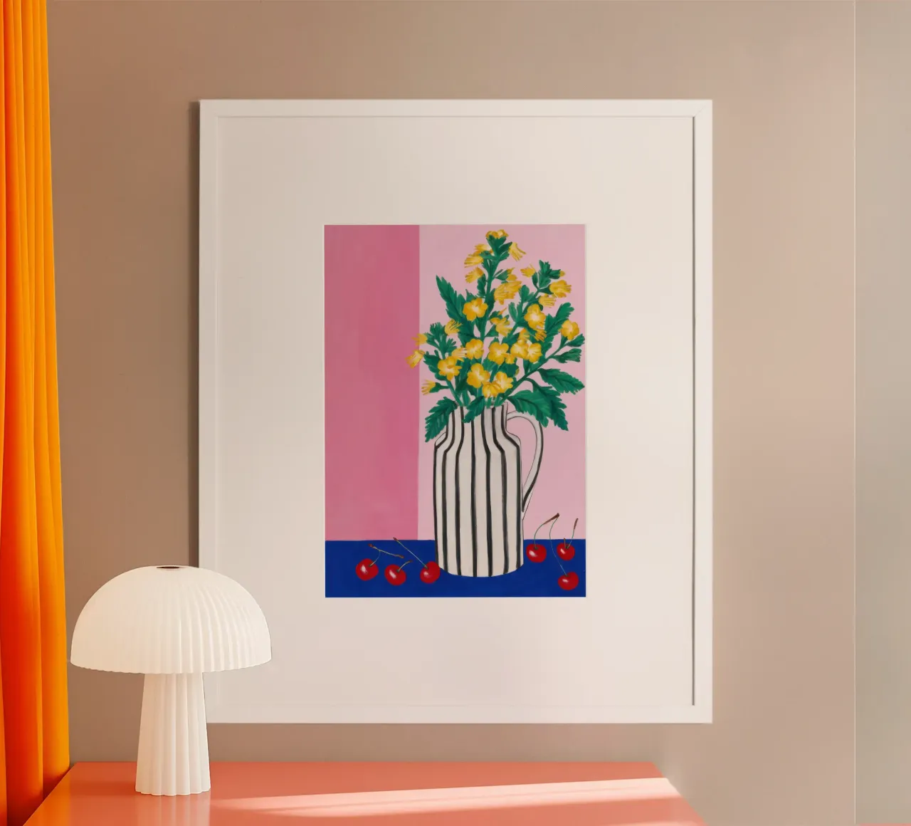 Zitronenzweig Stilleben Poster von Wish Studio