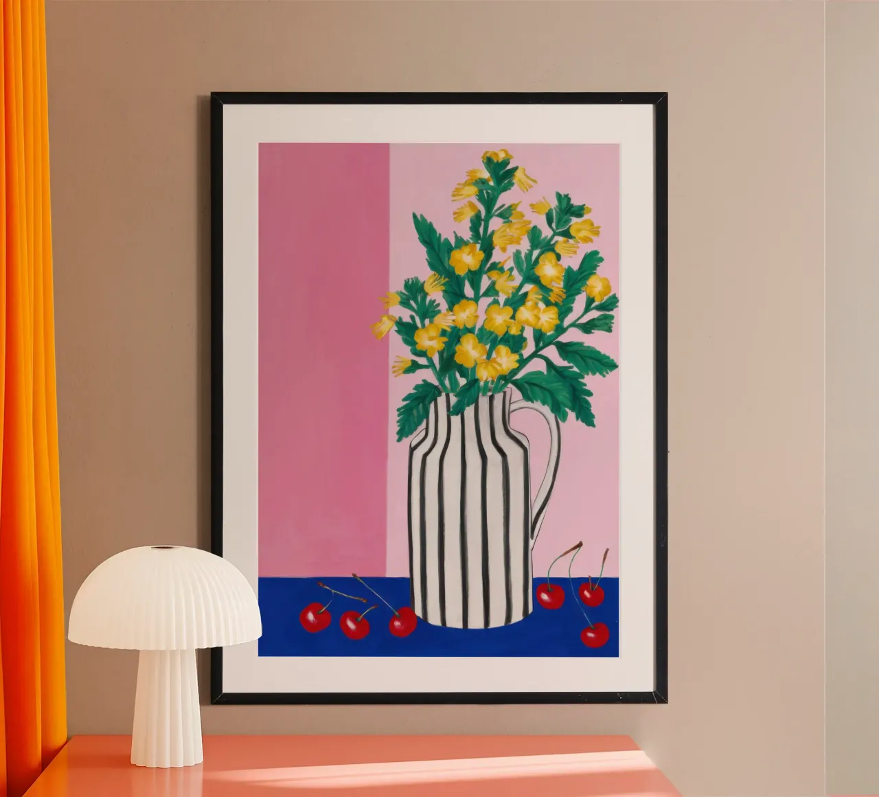 Zitronenzweig Stilleben Poster von Wish Studio