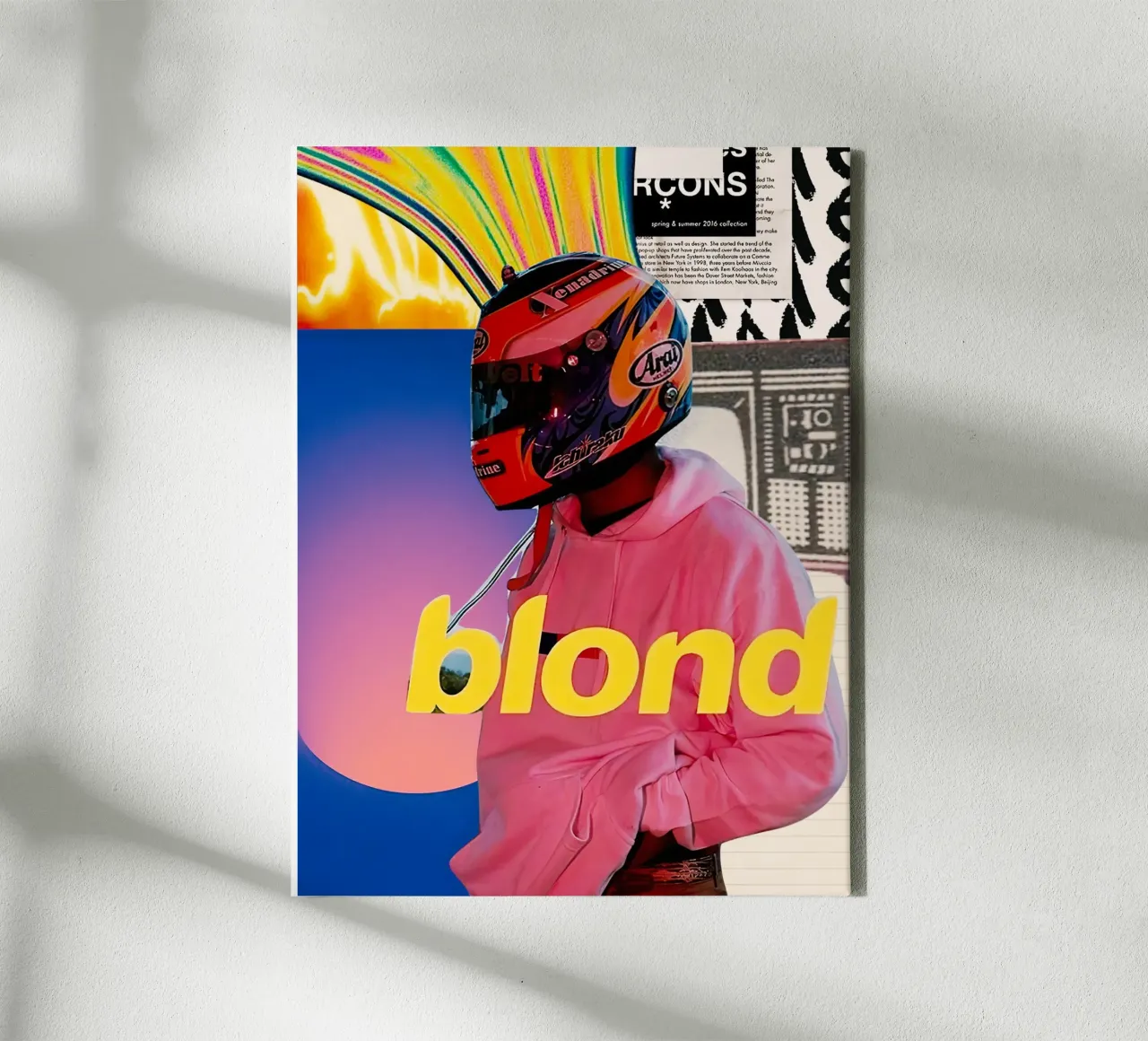 Frank Ocean Blond tela con Cornice a cassetta da Musadad Shop