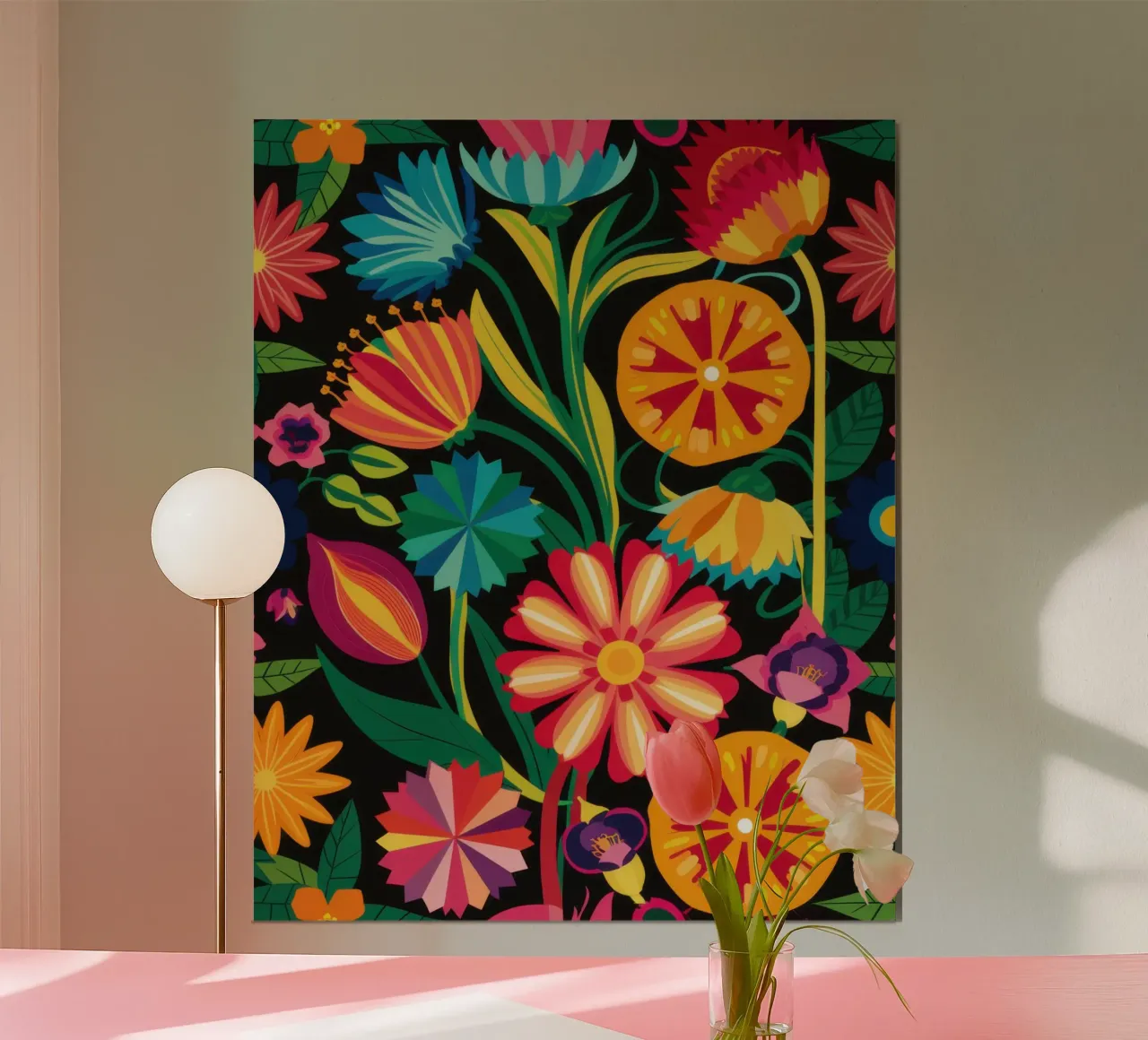 Fiesta Flora messicana poster da Moon Revolver