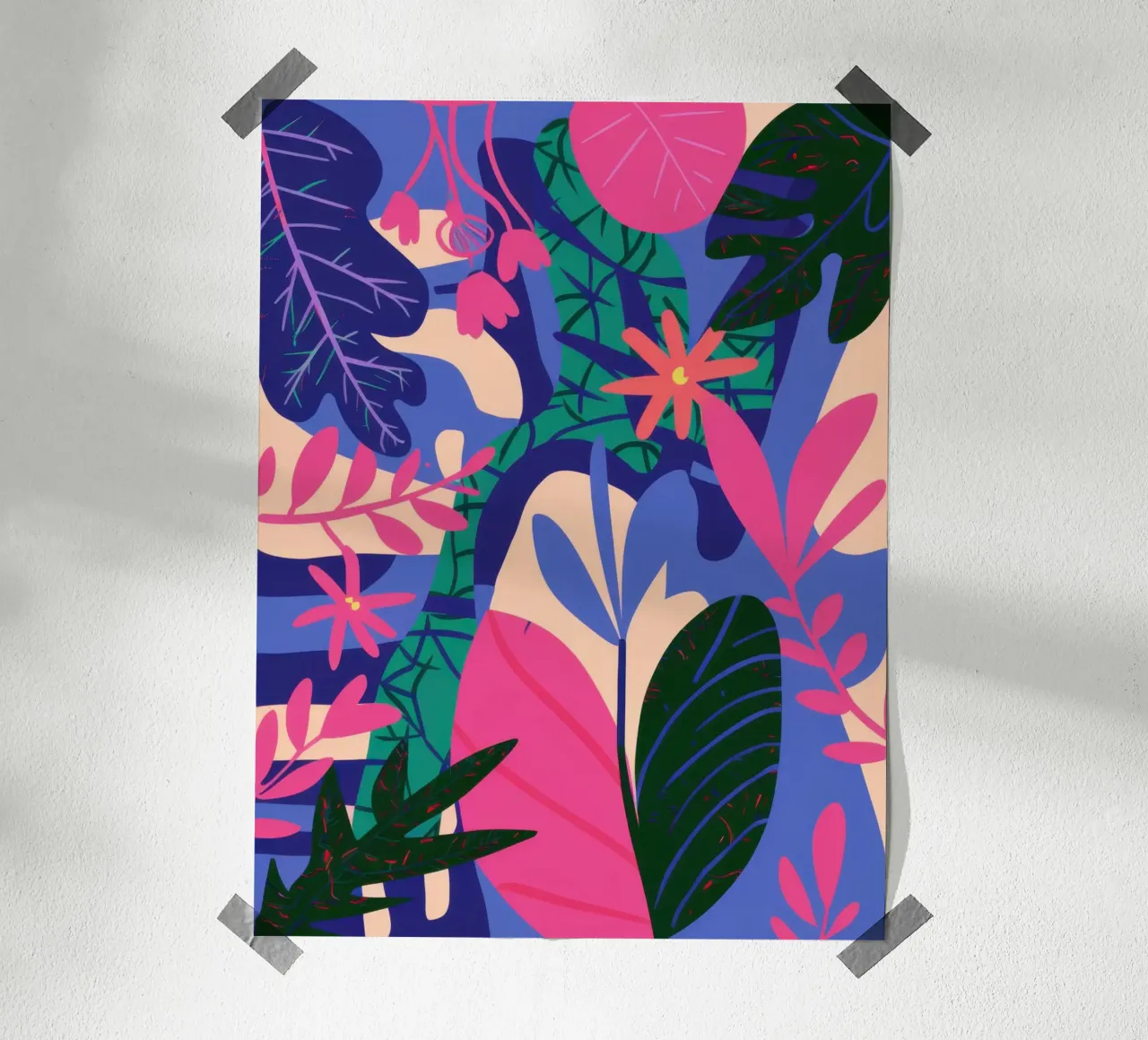 Sogno di giungla elettrica poster da Wish Studio