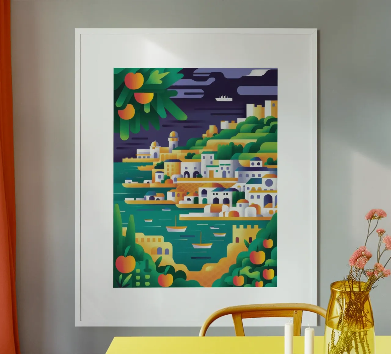 Grafica città di mare poster da Wish Studio