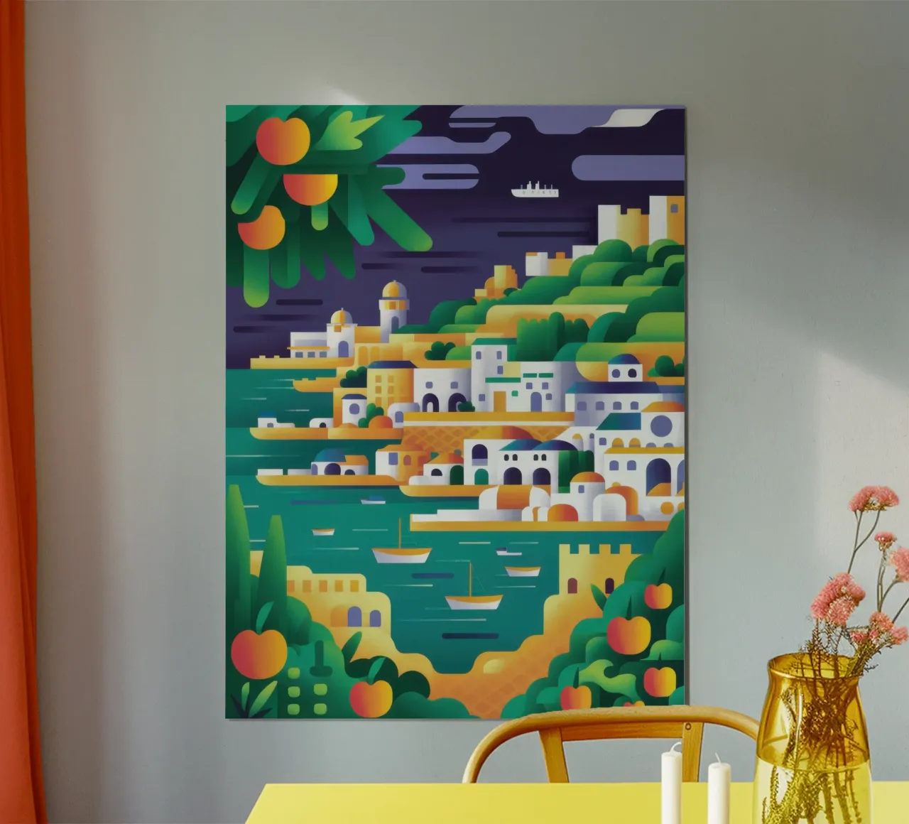 Grafica città di mare poster da Wish Studio