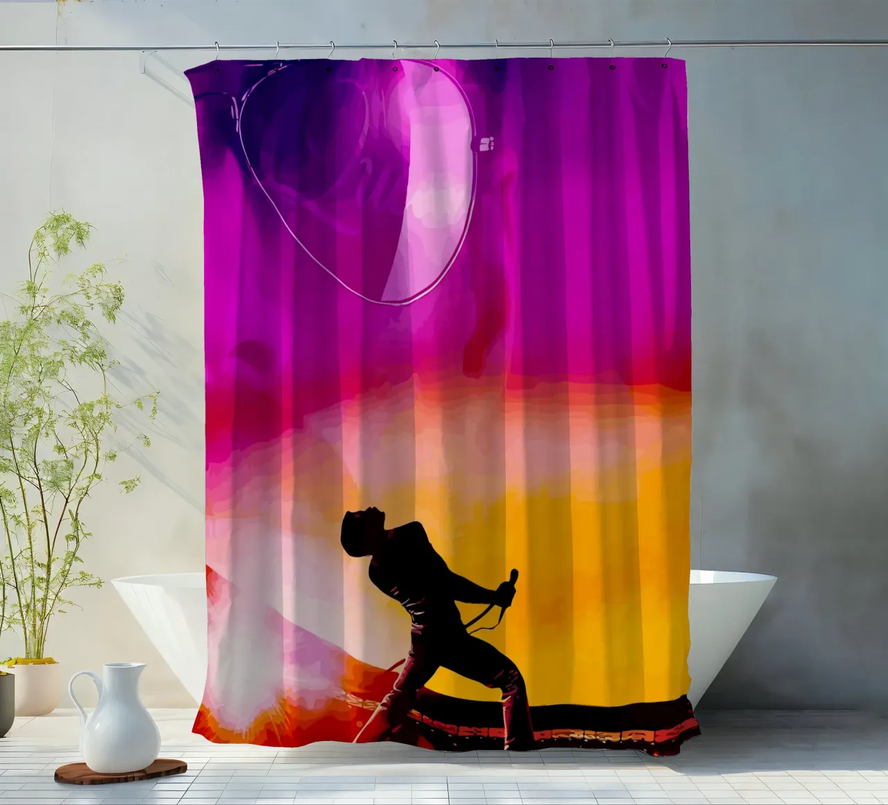 Freedie Mercury tenda da doccia da Musadad Shop