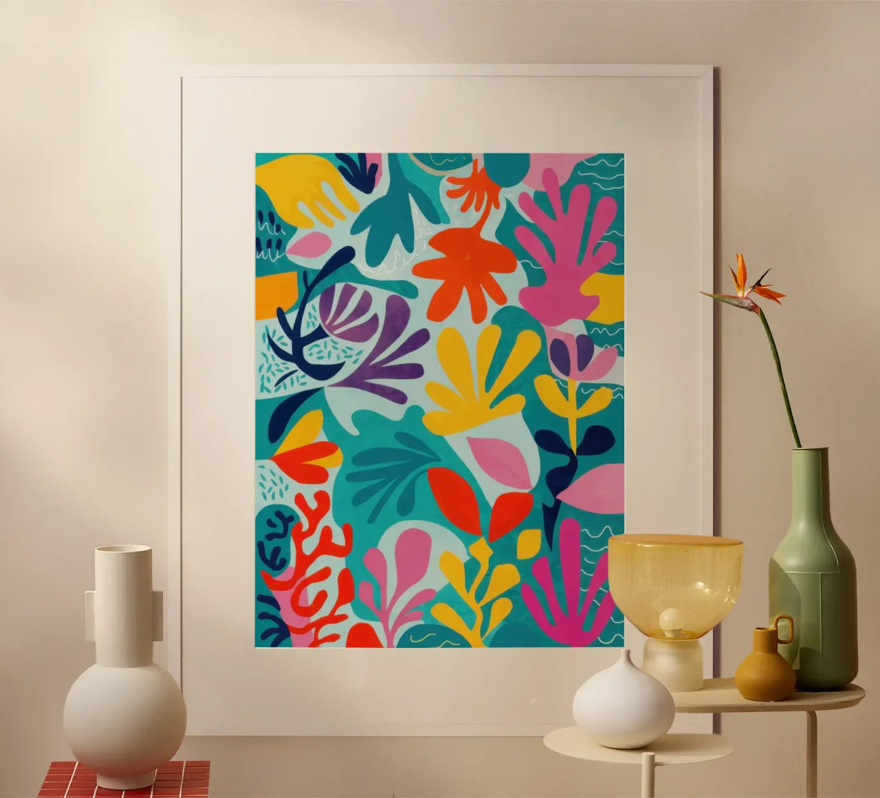 Caos botanico elettrico poster da Orchid Patina